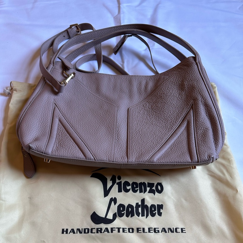 Mauve pink Vicenzo Leather handbag